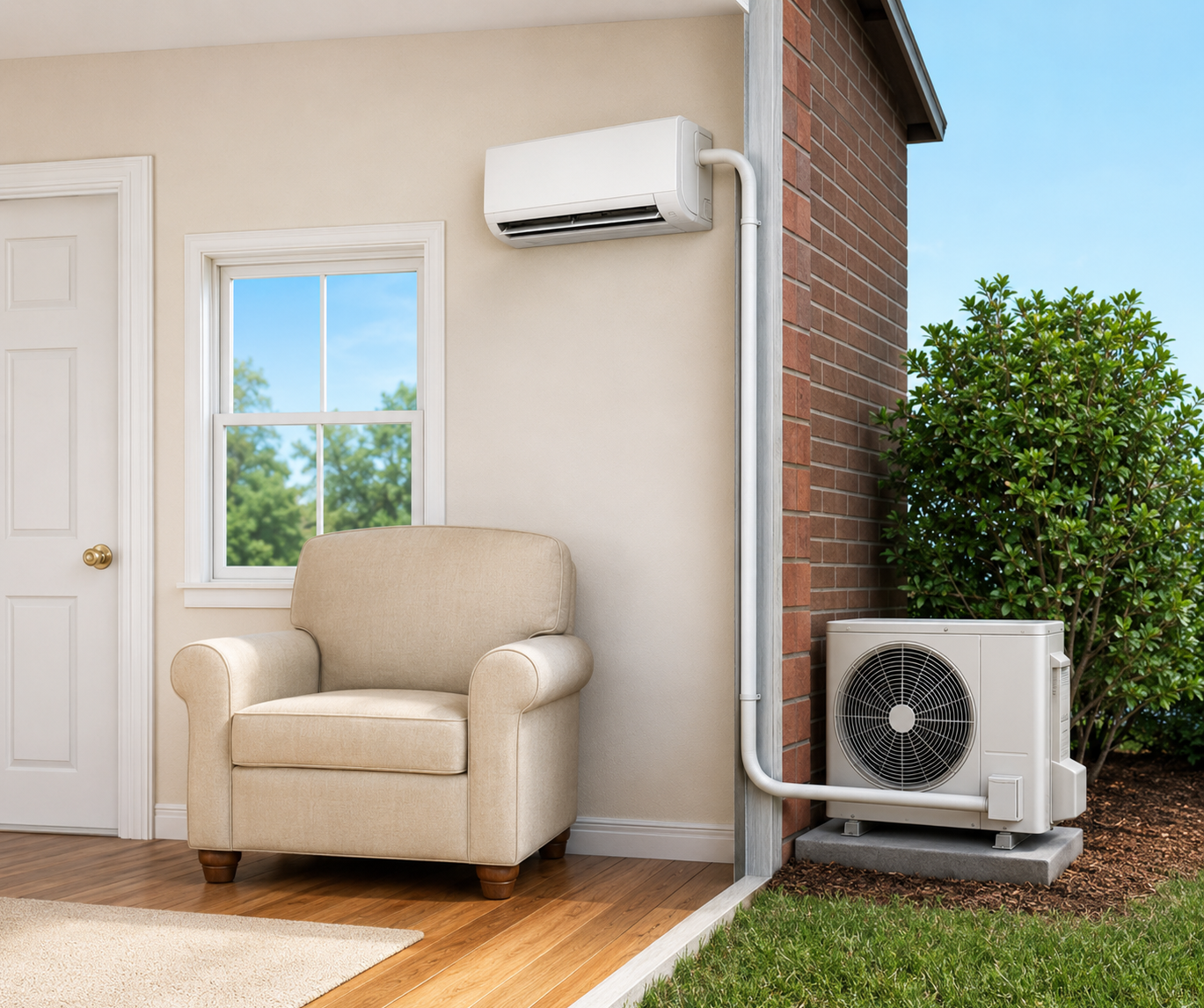ductless mini split installation in hendersonville north carolina